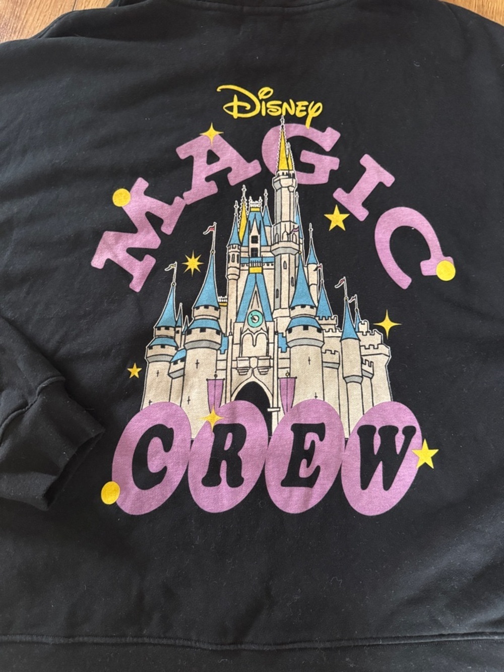 Disney Parks Sorcerer Mickey Disneyland Castle Magic Crew Pullover black  2X
